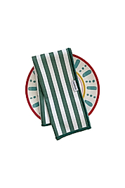 Yeşil Çizgili Servis Peçetesi