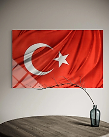 Bayraklı Cam Tablo