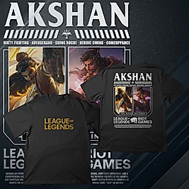 AKSHAN - League of Legends - Baskılı Oversize Tişört