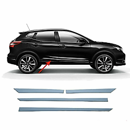 Nissan Qashqai Krom Kapı Çıtası 2014 ve Üzeri Paslanmaz Çelik