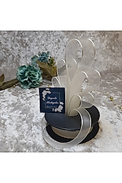 2,5 Cm Şifon Krem Kurdale 20 Mt. Teker Kurdele