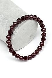 Garnet Doğal Taş Bileklik 6 mm Küre
