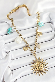 ÇELİK GÜNEŞ KOLYE