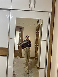 Zara Krep Kumaş Önü Cırtlı Palazzo Pantolon