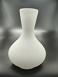 AVİZE LAMBA CAMI. BEYAZ RENKLİ (ALT ÇAP: 8.00cm-h:18.00cm)