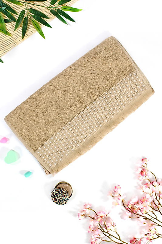 EL-Yüz-Havlusu-EKO-Efsun Saçaklı Hasır-Kahve-enex life