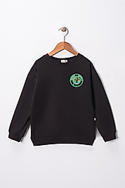 Çocuk "Ben Oruç Tutuyorum"  Baskılı Pamuklu Sweat