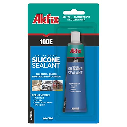 AKFİX TÜP SİLİKON BEYAZ 50 ML.