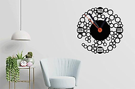 Duvar Saati-Ağaç İşleme-35 cm x 35 cm