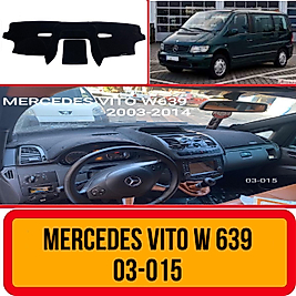 Mercedes Vito W639 2003 - 2014 Konsol Torpido 3D Koruma Koruyucu Kılıfı