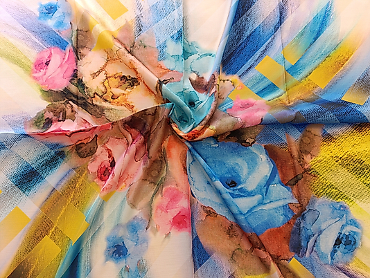 Dijital Kristal Eşarp 95 x 95 Ebat