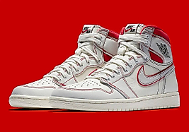 Nike Air Jordan 1 Retro High OG “ Sail Phantom Red