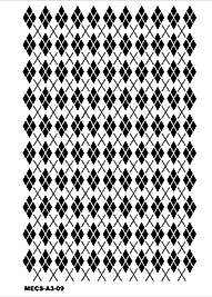 Modern Etnik Stencil MECS-A3-09 (21x30)