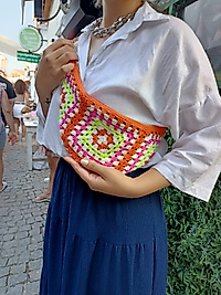 Yan Motif Çanta
