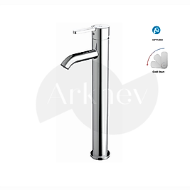 Roca Carelia Yüksek Çanak Lavabo Bataryası - Krom / Cold Start / Click Clack Süzgeçli A5A378AC0K