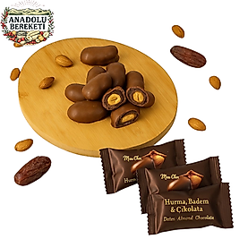 BADEM DOLGULU SÜTLÜ ÇİKOLATA KAPLI HURMA (1 kg)