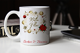 Yılbaşı Temalı Kupa Bardak