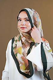 Desenli Pamuk İpek Şal