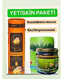 Yetiskin kozalakozu macun ve keciboynuzuozu ikilisi