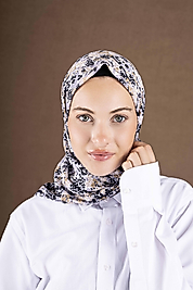 Desenli Soft Eşarp Koleksiyonu Çiçek Desen