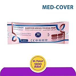 Med-Cover Bariyer Kremli Perine Vücut Mendili 50'li (24 Paket)