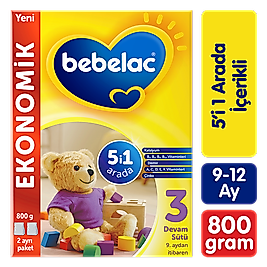 Bebelac 3 Devam Sütü 800g 9-12 Ay