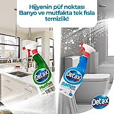 DETAX 750GR MUTFAK VE BANYO SPREY İKİSİ BİR ARADA