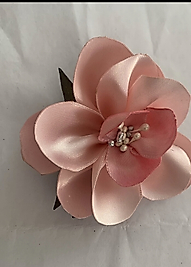 Pink Saten Ribbon Brooch