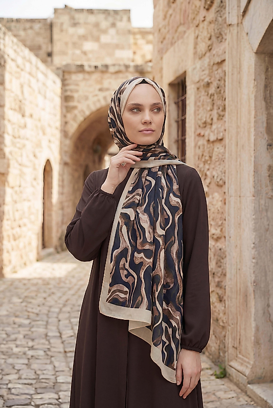 Spring kamuflaj desen şal