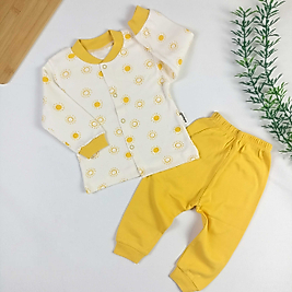Güneş Desen Çıtçıtlı Pijama Takımı