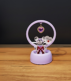 Işıklı I Love You Ayıcık(mor)