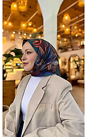 Locella Soft Pamuk Eşarp Turkuaz