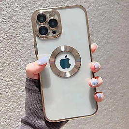 iPhone 11 Pro Max Kamera Lens Korumalı Telefon Kılıfı Gold