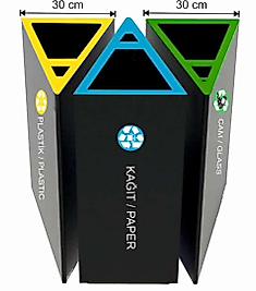 Geri Dönüşüm Kutusu 3'lü ( KDV DAHİL )