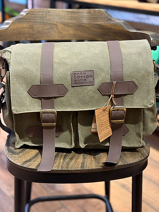 Vintage Su Geçirmez Mumlu Kanvas Unisex PC Bölmeli Günlük Okul Gezi  Postacı Omuz Çantası