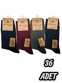 Kadın Sara Lambswool (Yün) Soket 36 Adet