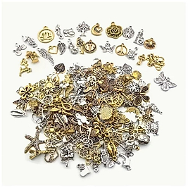 ( 100 X ADET ) 1 SET KARIŞIK LOT KUŞ & KEDİ & YILDIZ & AĞAÇ & KALP BİLEKLİK & KÜPE & KOLYE UCU