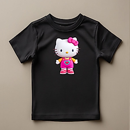 Hello Kitty Baskılı Normal Kalıp  Çocuk Tişört