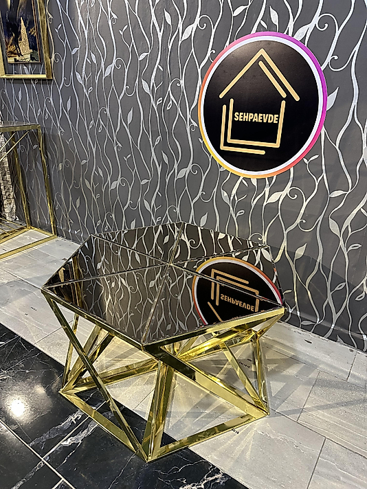 PARLAK GOLD YELPAZE ORTA SEHPA BRONZ AYNA 6PARÇA