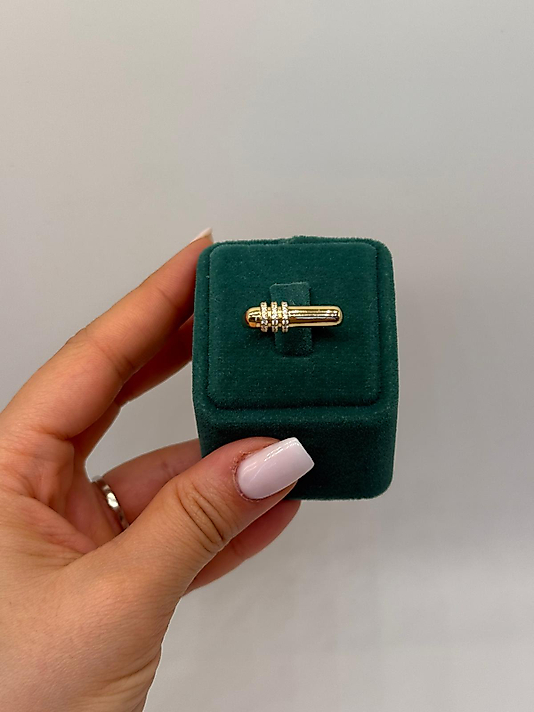 Xuping Linea Minimal Altın Kaplama Yüzük