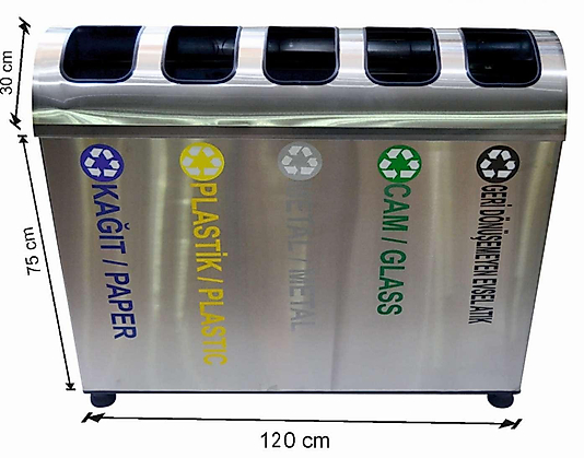 GERİ DÖNÜŞÜM SETİ PASLANMAZ BEŞLİ ( KDV DAHİL )