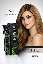 BEWON SAÇ BOYASI 100 ML (5-3 AÇIK KAHVE DORE)
