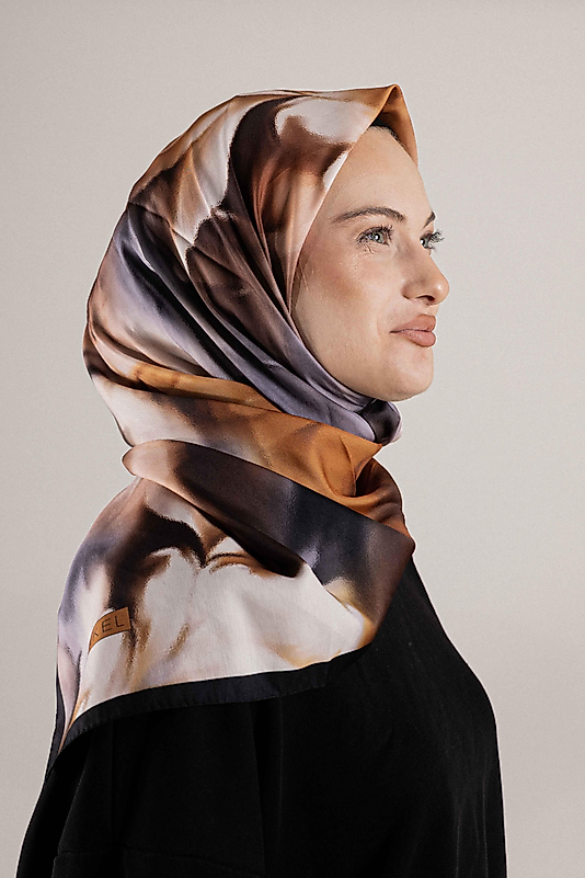 DESENLİ FRANSIZ İPEĞİ EŞARP DESEN-1