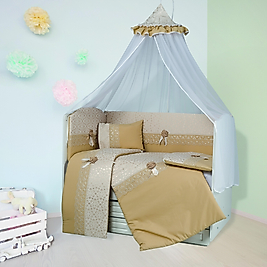 Tugu Home&baby Ebrar %100 Pamuk 9 Parça 60x120 Cm Beşik Uyku Seti,bebek Uyku Takımı,anne Yanı Set