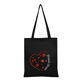 "Hamd Olsun" Baskılı Omuz Çantası Gabardin Kumaş