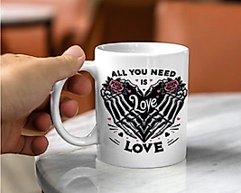 All-you-Need-is-Love Baskı Kupa