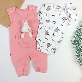 Bebek Tavşan Badili Salopet Takım