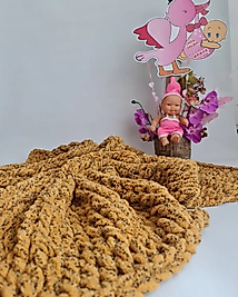 Burgu Model Desenli Puffy Bebek Battaniyesi 90*90 cm