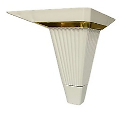 Aynalı Esinti Ayak Beyaz Renk (12+15 cm) Boyutlarında