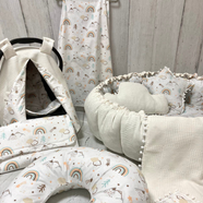 Krem/Gökkuşağı 9'lu Set